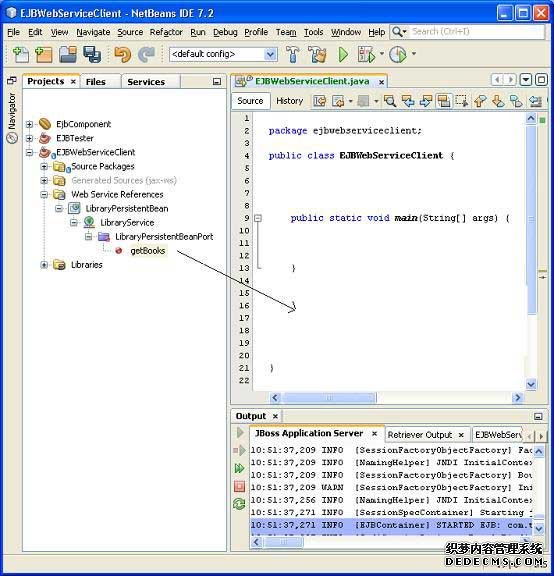 Web Service Method drag