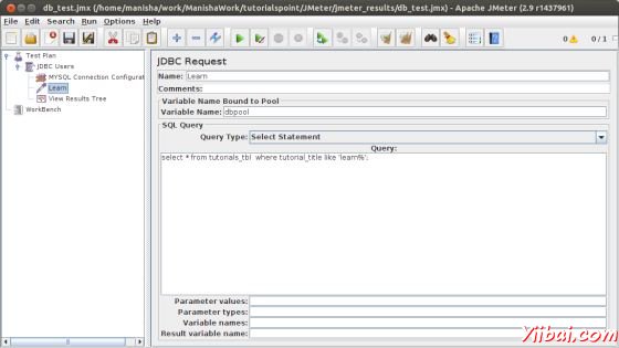 JDBC Request